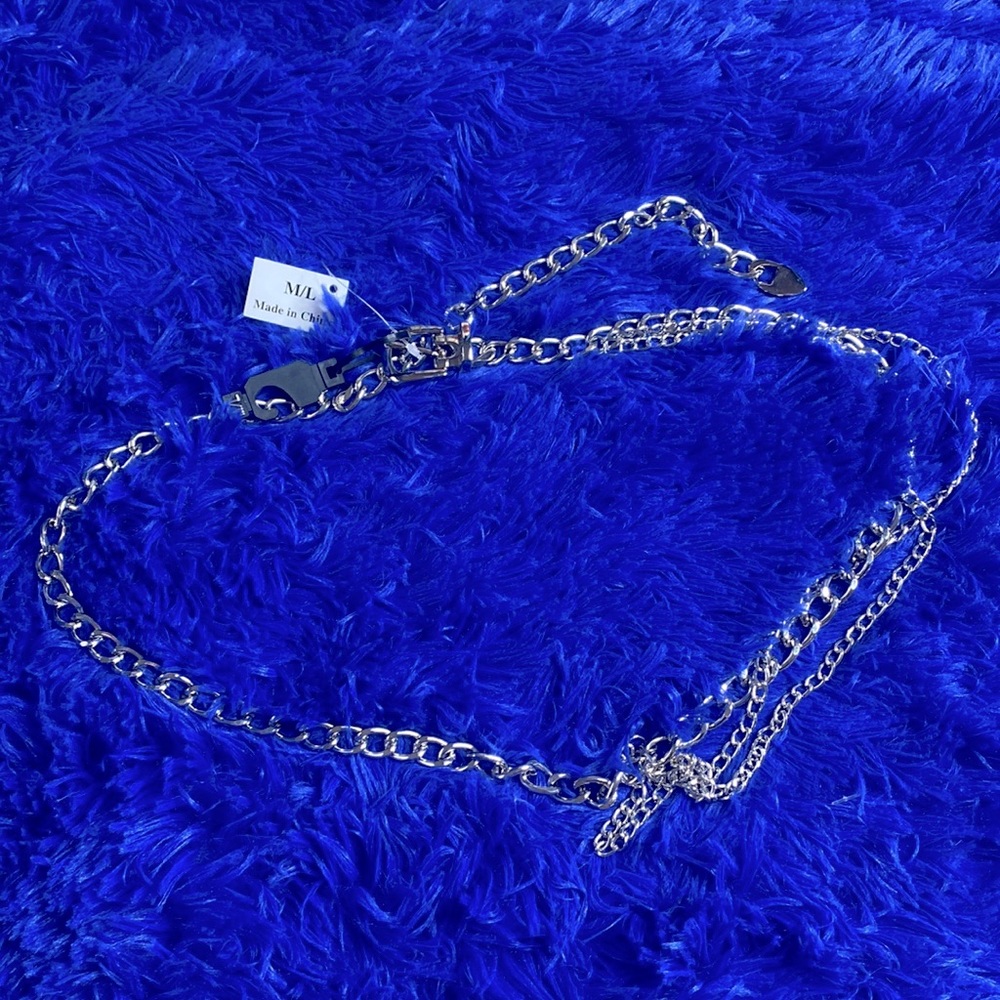 Silver Chain Belt Size Medium Large